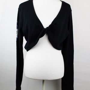 Harley Davidson Size.XL Black Sexy Twist Crop Top